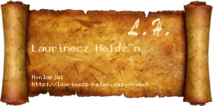 Laurinecz Helén névjegykártya